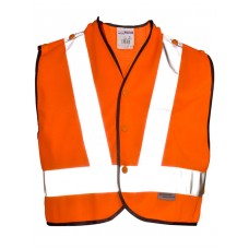 Supertouch Rail Industry Orange Hi Vis Mini Tracker Waistcoat