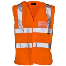 Supertouch Orange Hi Vis Pull Apart Vest