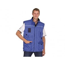 Supertouch Reflective Visibility Body Warmer In Navy