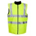 Supertouch Men's Reversible Twill Lined Bodywarmer In Yellow