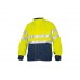 Projob Men's Half And Half 6401 High Visibility Work Fleece Jacket