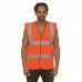 Uneek Clothing Unisex High Visibility Safety Waist Coat