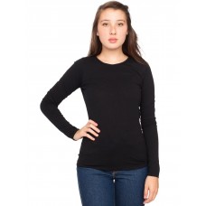 American Apparel Women's Sheer Jersey Fabric Long Sleeve T-shirt
