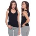 American Apparel Women's Sheer Jersey Fabric Racerback Tank Top