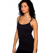 American Apparel Women's Sheer Jersey Fabric Spaghetti Strap Tank Top