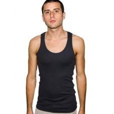 American Apparel Men's Rib Sleeveless Tank Top Vest - Pack Of 10