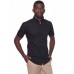 American Apparel Men's Button Collar Poplin Short Sleeve Shirt