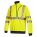 Projob Men's 6102 1/4 Zip High Visibility Sweatshirt
