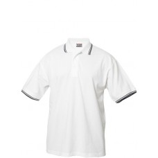 Clique Unisex Amarillo Contrast Stripe Polo Shirt