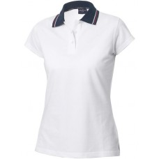 New Wave Women's Arcola Contrast Twin Striped Polo Shirt