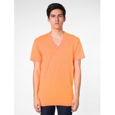 American Apparel Adult's Poly-cotton Short Sleeve V-neck T-shirt