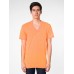 American Apparel Adult's Poly-cotton Short Sleeve V-neck T-shirt