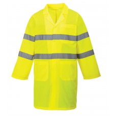 Portwest Vest Port Fabric High Visibility Lightweight Coat