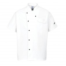 Portwest Cardiff Unisex Short Sleeve Chefs Jacket