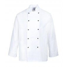 Portwest Cornwall Texpel Finish Long Sleeve Chefs Jacket