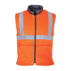 Portwest High Visibility Rail Industry Reversible Bodywarmer
