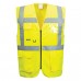 Portwest Vest Port Fleece Lined High Visibility Thermal Waistcoat