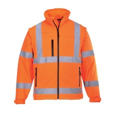 Portwest Water Repellant High Visibility Classic Softshell Jacket