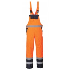 Portwest Abrasion Resistant Rail Industry Hi-vis Contrast Bib & Brace