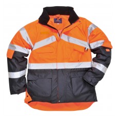 Portwest 300d Abrasion Resistant Hi-vis 2 Tone Breathable Jacket