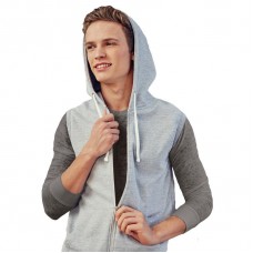 Awdis Just Hoods Adult's's Full Zip Sleeveless Hooded Sweatshirt