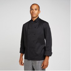 Dennys Adult's Long Sleeve Stud Button Lightweight Chef's Jacket