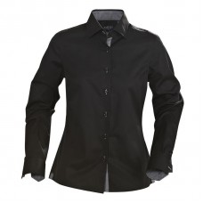 Harvest Women's Baltimore Contrast Under Collar Long Sleeve Shirt