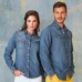 Kariban Women's Fitted Long Sleeve Denim Shirt