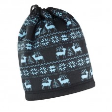 Result Winter Essentials Adult's Reindeer Fleece Lined Snood Hat