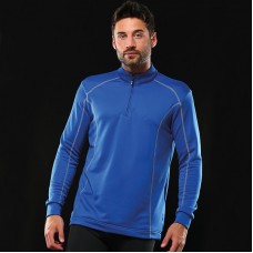 Rhino Men's Seville 1/4 Zip Midlayer Breathable Sports Top