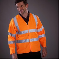 Yoko Men's High Vis Long Sleeve Waistcoat - Hvj200