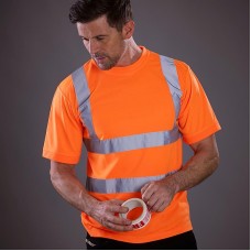 Yoko Men's High Vis Short Sleeve Work T-shirt - Hvj410