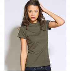 Bella And Canvas Women's Jersey Pre Shrunk Crew Neck T-shirt