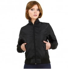 B&c Collection Women's Mesh Lined Trooper Bomber Jacket
