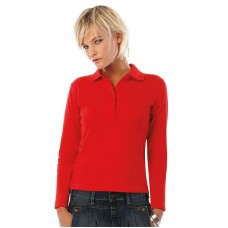 B&c Collection Women's Safran Pure Long Sleeve Polo Shirt