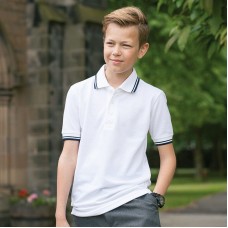Henbury Children's Tipped 65/35 Poly/cotton Polo Shirt