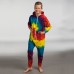 Colourtone Children's Tie Die Rainbow Print Onesie