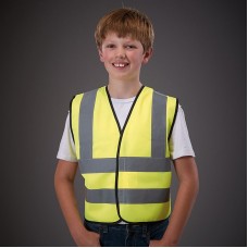 Yoko Children's High Vis 2 Band And Brace Waistcoat - Hvw100ch