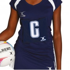 Gilbert Women's Velcro Bib Patch Ll Netball Bibs - Pack Of 14