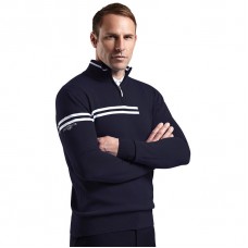 Glenmuir Men's 1/4 Zip Stripe Block Golf Sweater