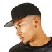 Beechfield Adult's Pitcher Leather Look Pu Peak Snapback Cap