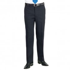 Brook Taverner Men's Aldwych Tailored Fit Flat Front Trouser