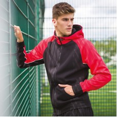 Finden & Hales Panelled Funnel Hood Sports Hooded Sweatshirt