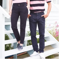 Front Row Men's Stretch Flat Front Chino Trouser