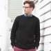 Front Row Men's Cable Knit Crew Neck Jumper