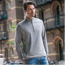 Henbury Men's Wicking Finish 1/4 Zip Sweatshirt