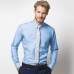 Kustom Kit Men's Slim Fit Oxford Long Sleeved Shirt