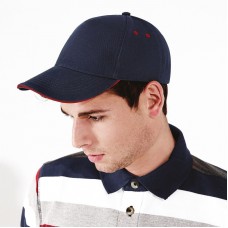Beechfield Headwear Ultimate 5 Panel Contrast Cap With Sandwich Peak