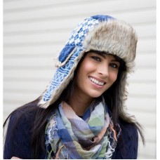 Result Core Adult's Polar Max Sherpa Faux Fur Trim Lined Hat