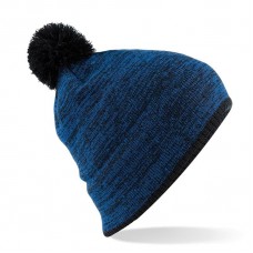 Beechfield Adult's Mini Pom Pom Snowstar Boarder Beanie Hat